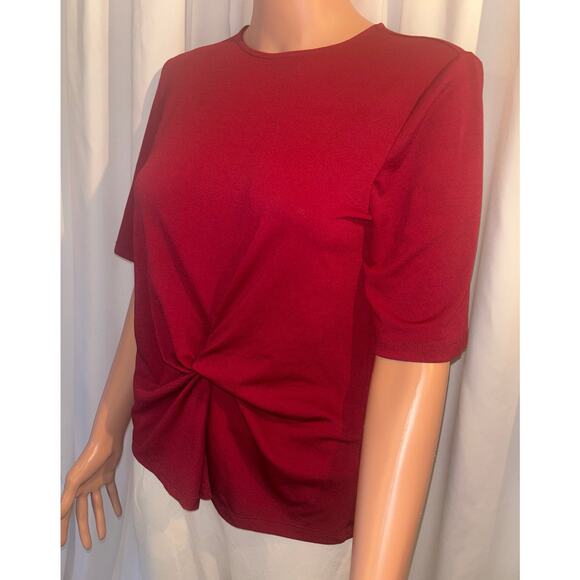 Top Shop Size 6 Red Wine Blouse - Picture 3 of 5